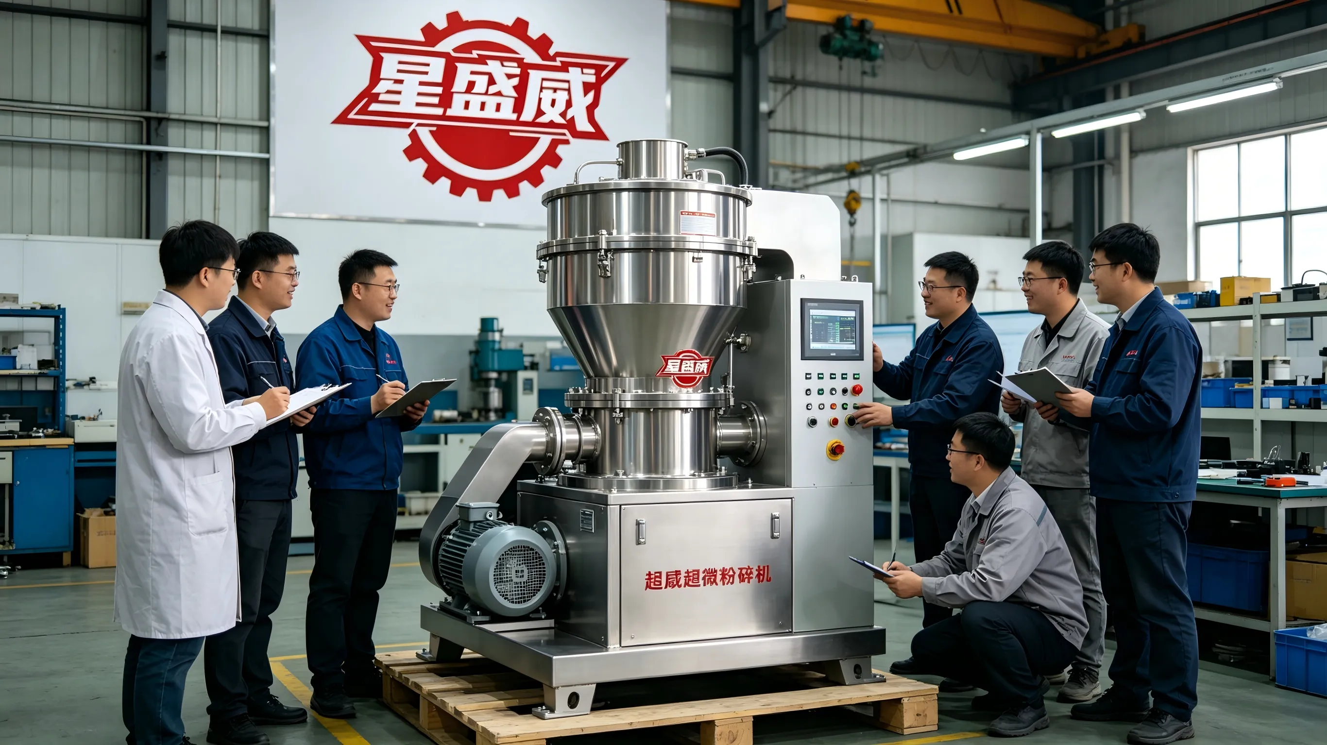 Un grupo de compradores de múltiples regiones de Jiangsu, Shandong y Hebei visitaron la fábrica de maquinaria Xingshengwei para realizar pruebas in situ y finalizar el plan de adquisiciones para el Ultra Pulverizador.