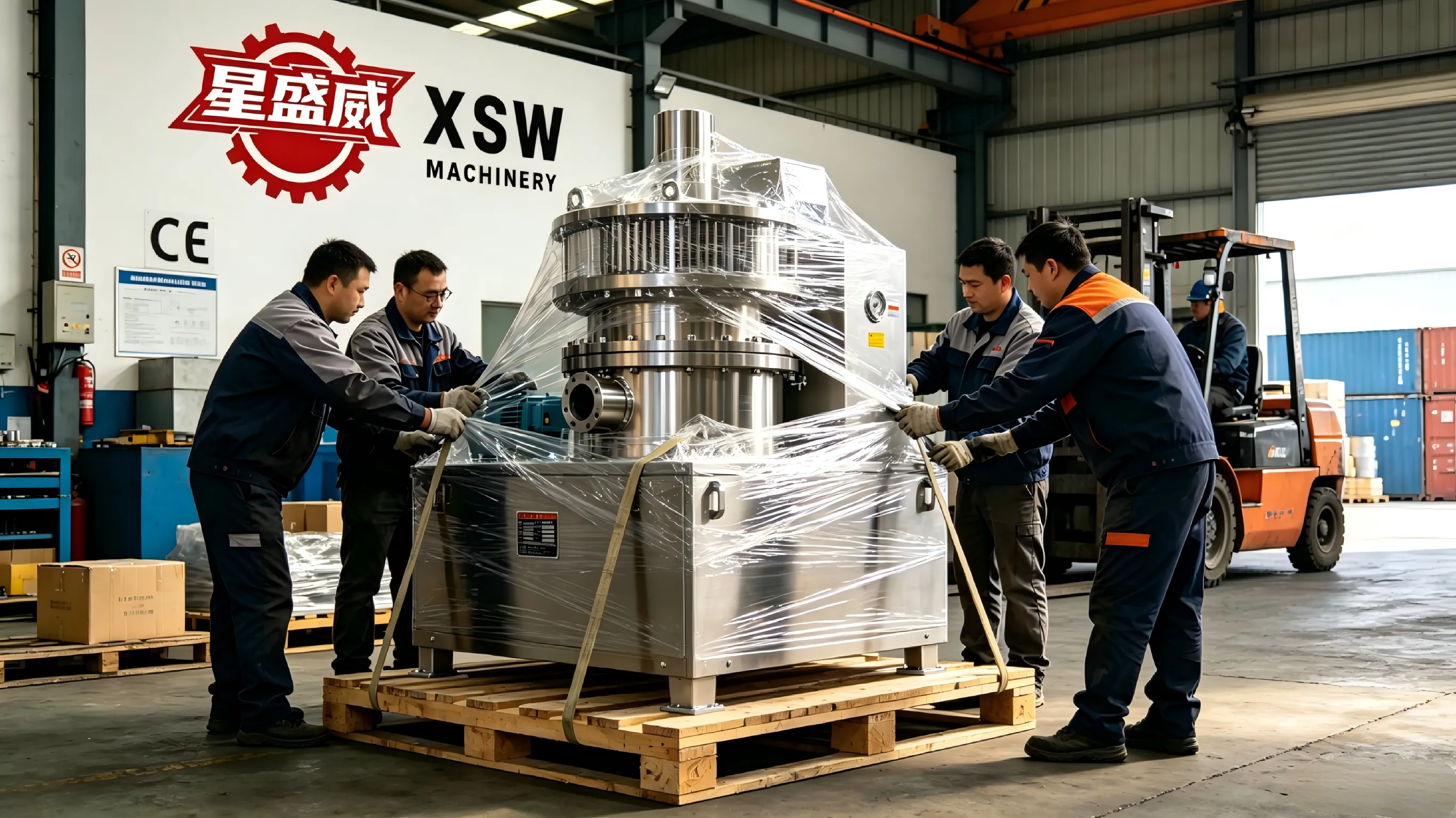 Xingshengwei Machinery finaliza la inspección completa y el envío de un molinillo ultrafino industrial de acero inoxidable para un cliente farmacéutico europeo